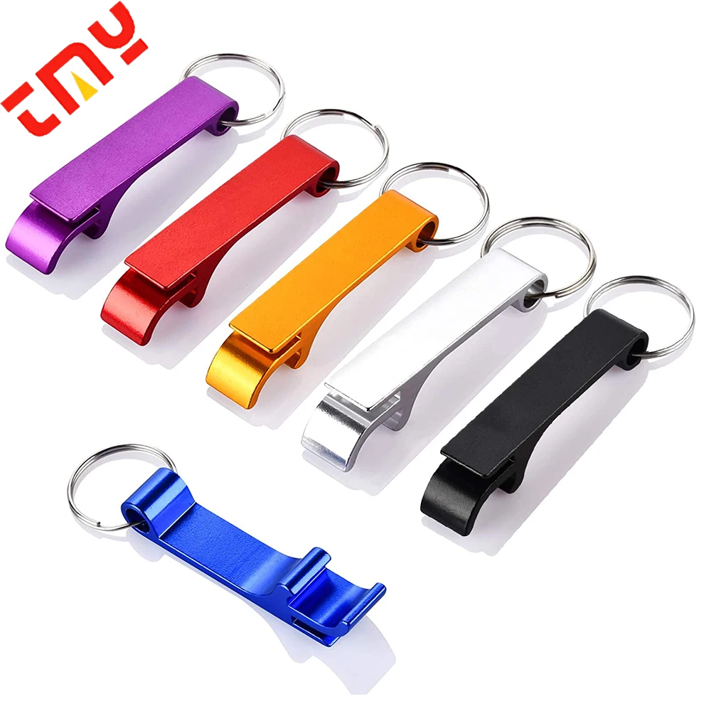 

Promotional Cheap Aluminium Wine Bottle Opener Beer Keychain With Customised Logo For Bar Souvenir Gift Keyring Bottle Opener