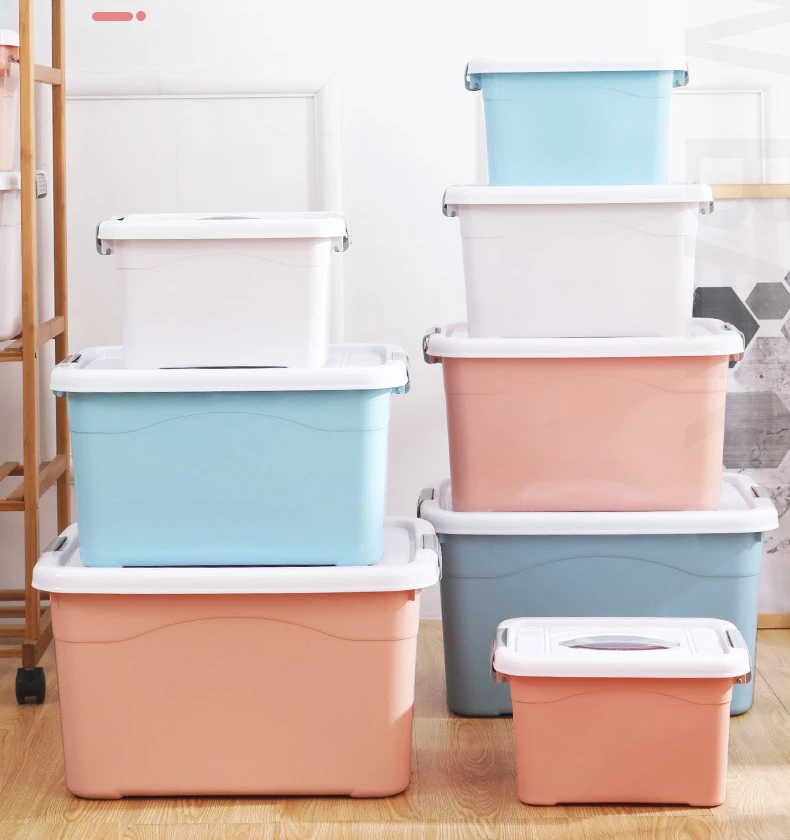 

Low-priced food storage containers plastic containers colorful square plastic set clothes storage containers