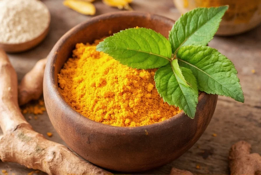 Fresh turmeric leaves showing their vibrant green color and characteristic shape