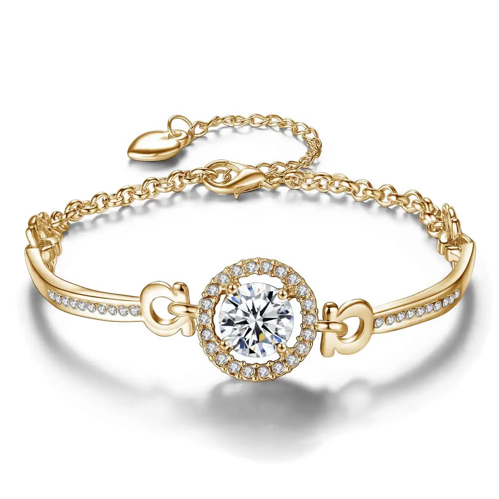 

Fashion Bracelet Accessories Selling Zircon Bracelet Female Crystal Wedding Jewelry