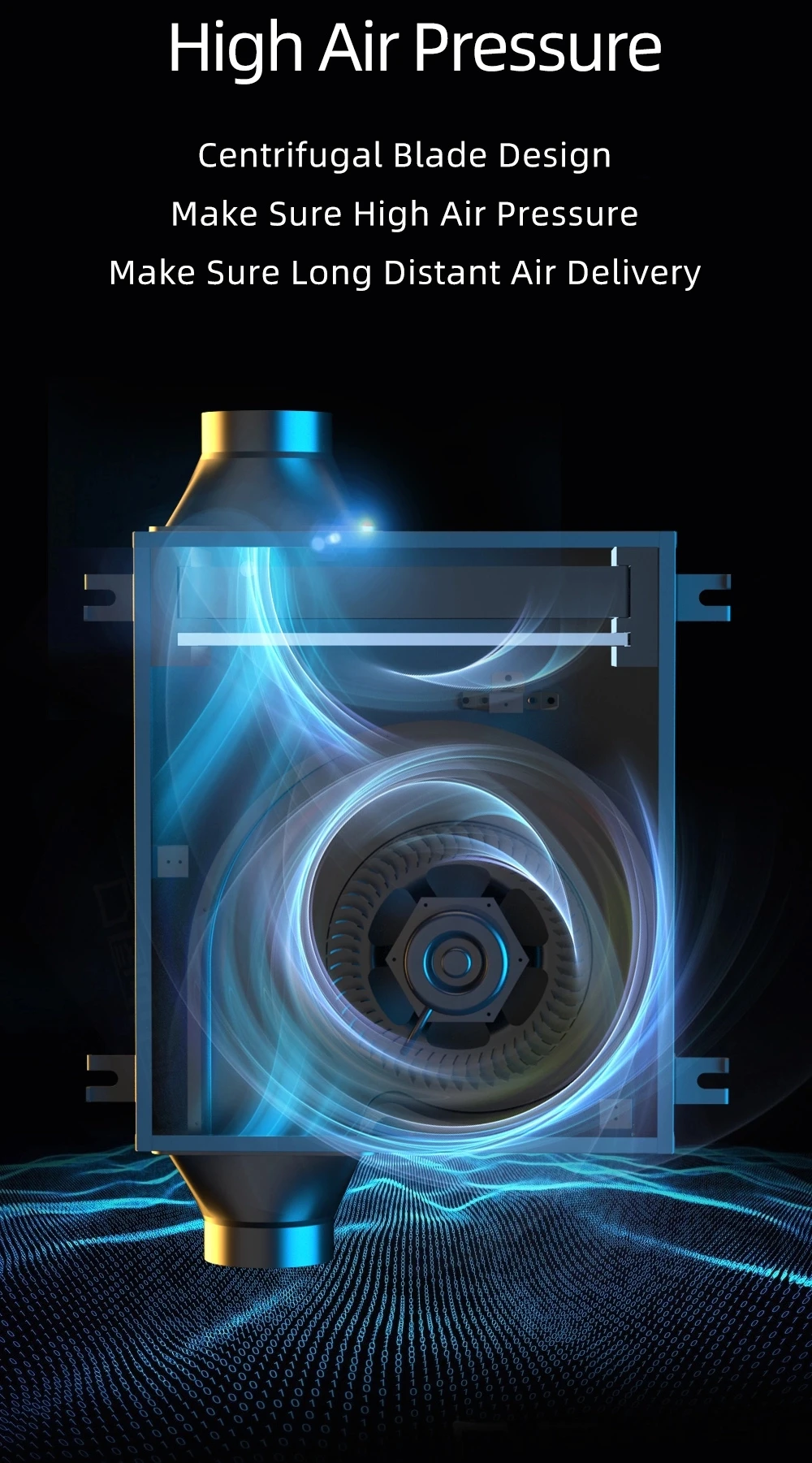 High Efficiency Prefilter And Hepa Filter Inline Exhaust Fan For