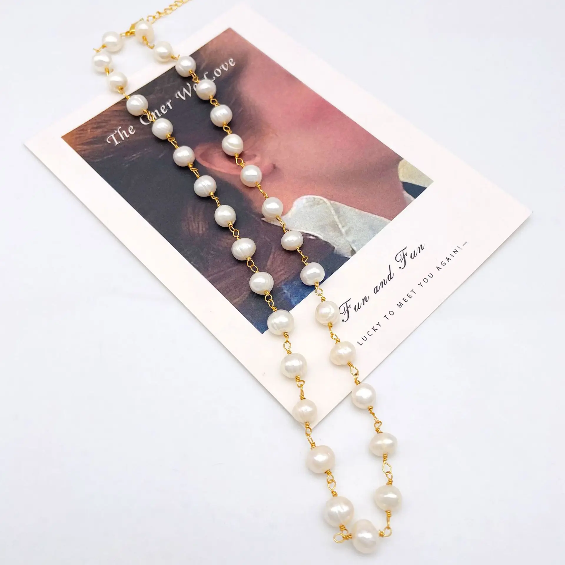 

Retro Elegant Natural Pearl Necklace French Exquisite Fashion Simple Special-Interest Design Gentle High Sense Necklace