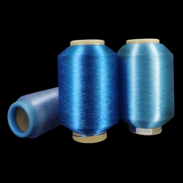 
MX-Type Metallic Yarn Different colors high quality polyester Metallic Yarn for ribbon hilos metalicos 