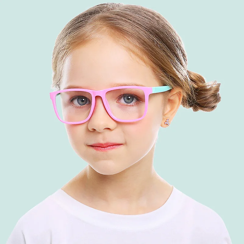 

Blocking Safety Frame Fashion Kids Anti Blue Light Glasses, Shown