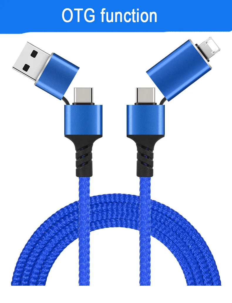 Aluminum alloy fast charging usb 4 core cables micro - ANKUX.COM