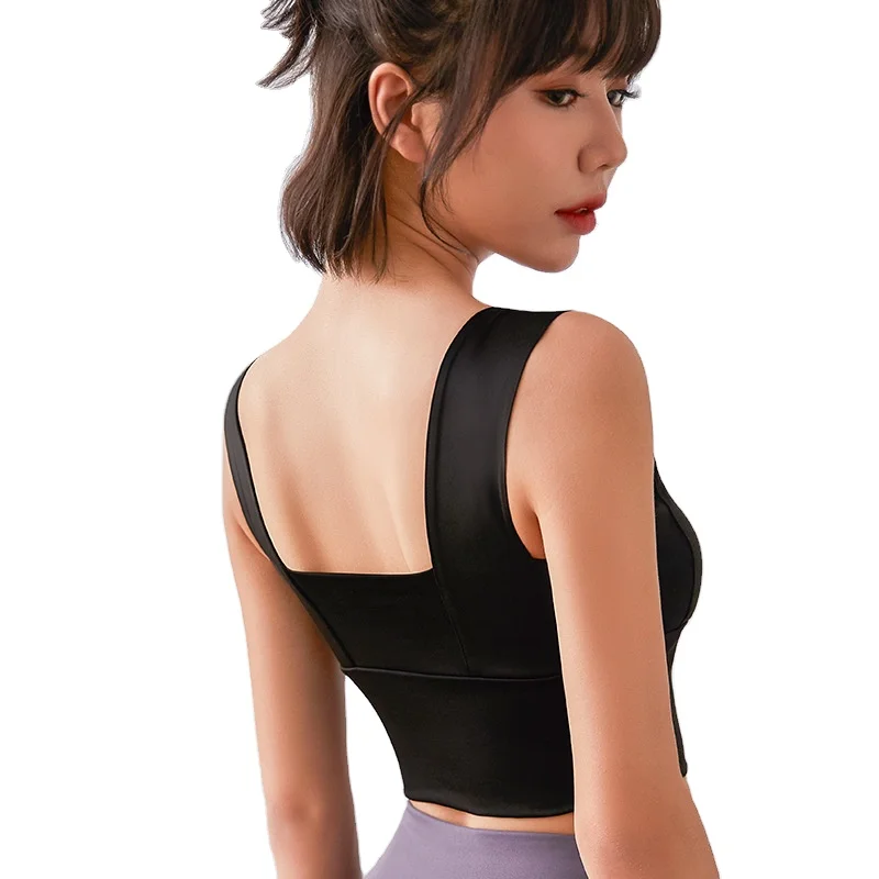 

New Sports Underwear Beauty Back Cross Bra Shockproof Gathering Stereotype Sports Yoga Fitness Bra