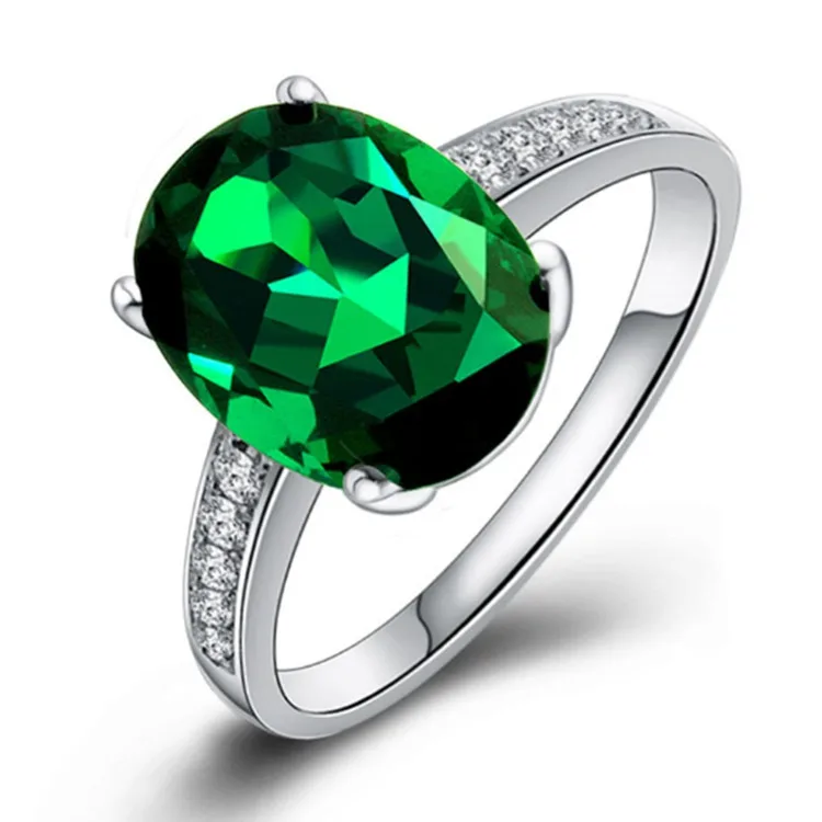 

Wholesale turkish jewelry green gems stone women rings modern ring designs for women