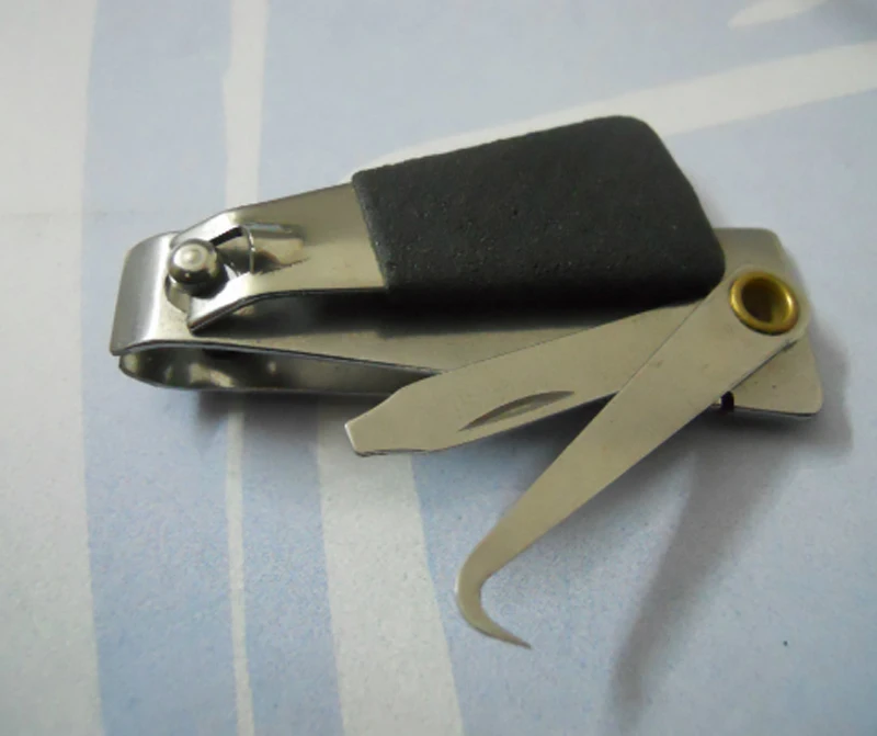 63毫米12g多功能不锈钢折叠捕鱼线切割机线clipper打捞工具