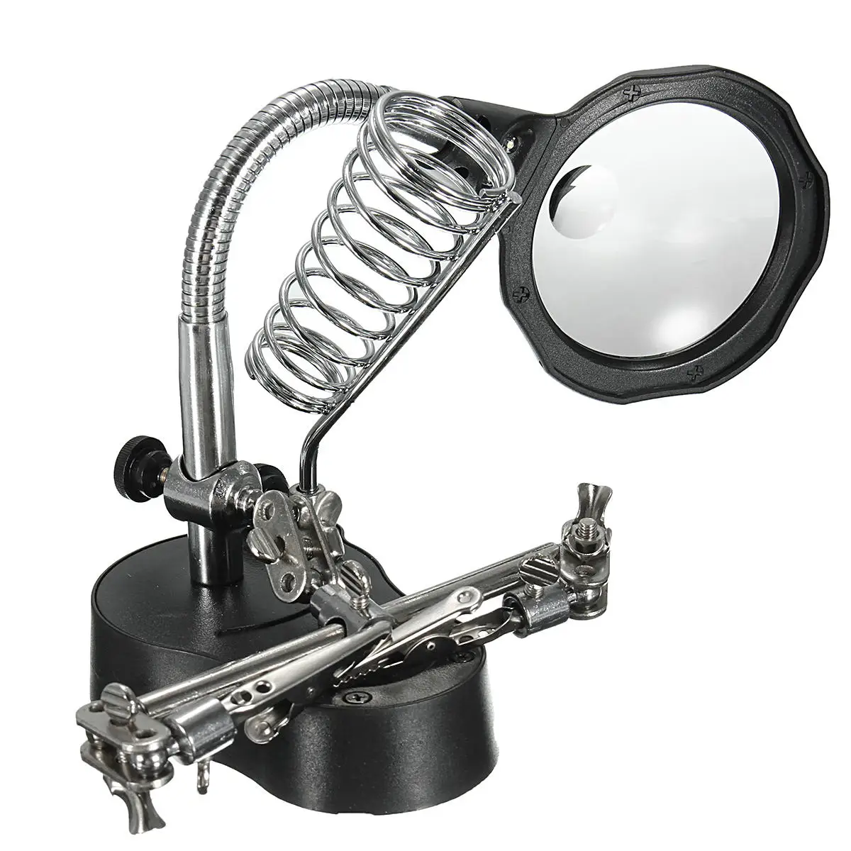 SALUTUYA LED Magnifier Stable Base Welding LED Magnifier,for Assemble Products or Model Makers