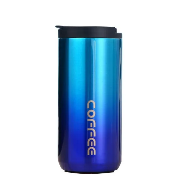 

Wholesale High Quality Matte Black Double Walled Insulated Stainless Steel Coffee Travel Mug With Screw Cup, As picture