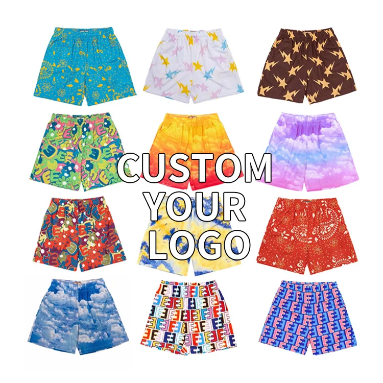 

2022 Hot sale fully sublimation customize shorts OEM Quick Dry 100%polyester team basketball shorts outfit fashion unisex shorts