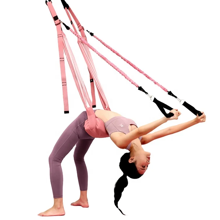 

Pull rope home fitness ladies yoga aerial yoga back bend one word horse headstand lower waist training rally, 4colors