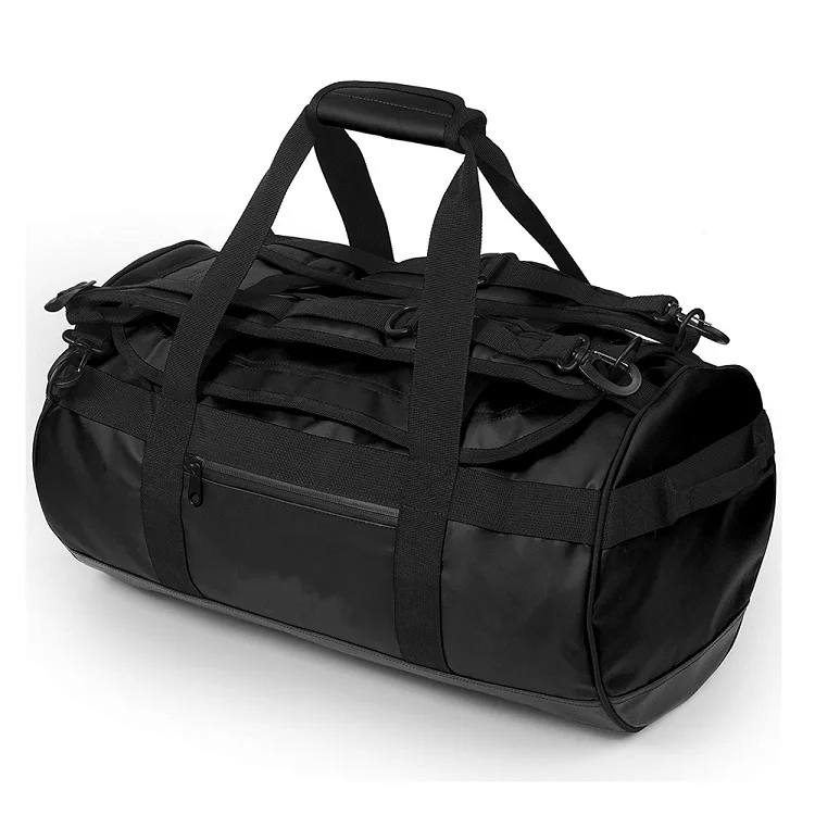 

Custom Outdoor 40L 70L 90L PVC Tarpaulin Duffle Bag Waterproof Sport Gym Duffel Bag for Travel Camping, Black