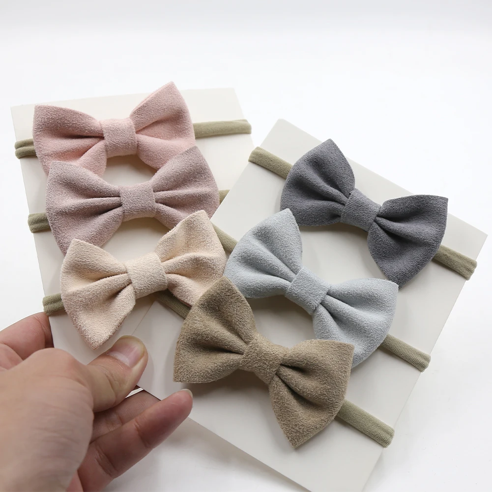 

Clearance Bundle Nylon Elastic Hair Band Big Bow Knot Hair Band Baby Girl High Quality Elastic Hair Band, As pictures show