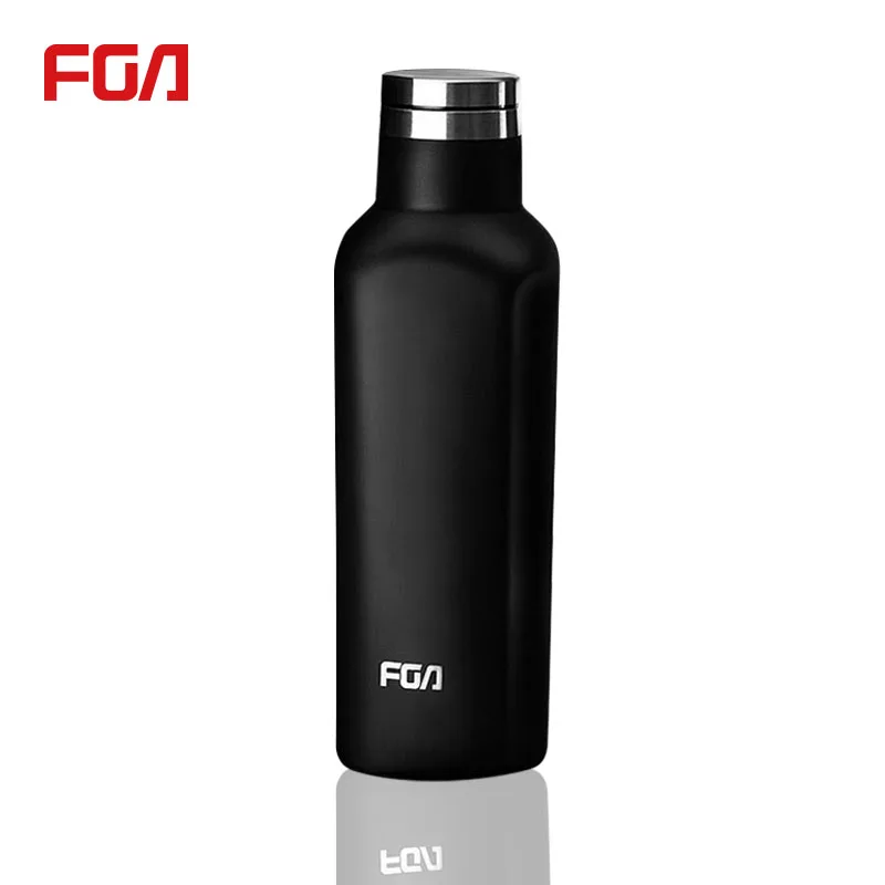 

Fuguang Full colors printing design 500ml small mouth stainless steel reusable water bottle, White ,black