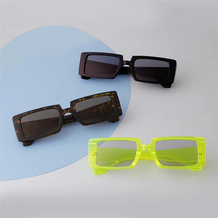 

hot sale unisex light weight plastic retro big rim chunky square sunglasses, Custom colors