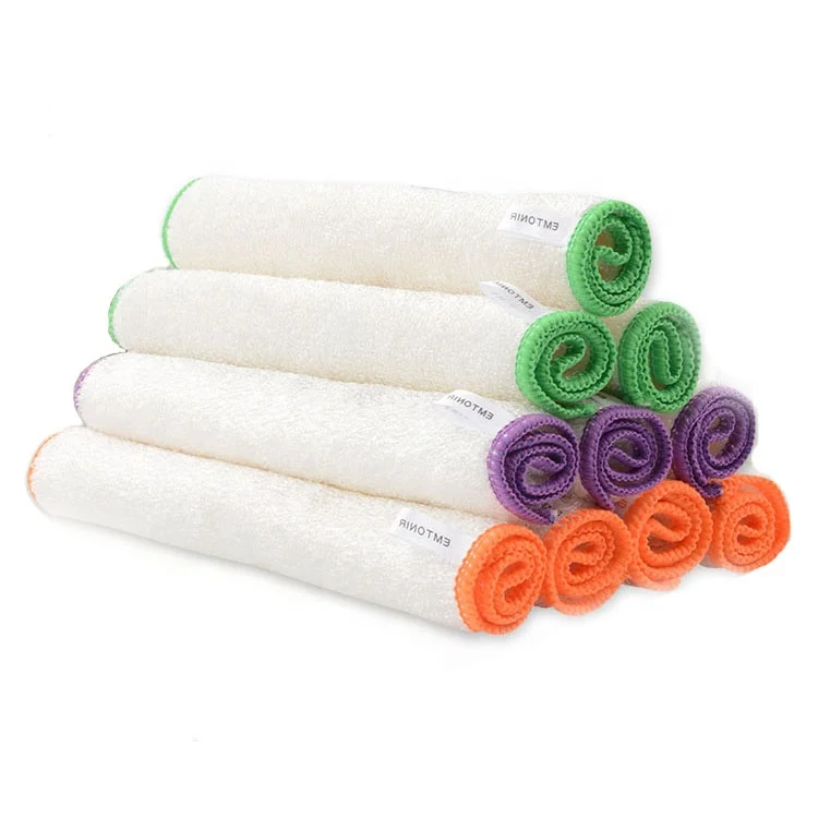 

610gsm Bamboo Dish Cloths Super Absorbent Towels Soft Durable Eco-Friendly Cleaning Cloth, 3 colors for choose