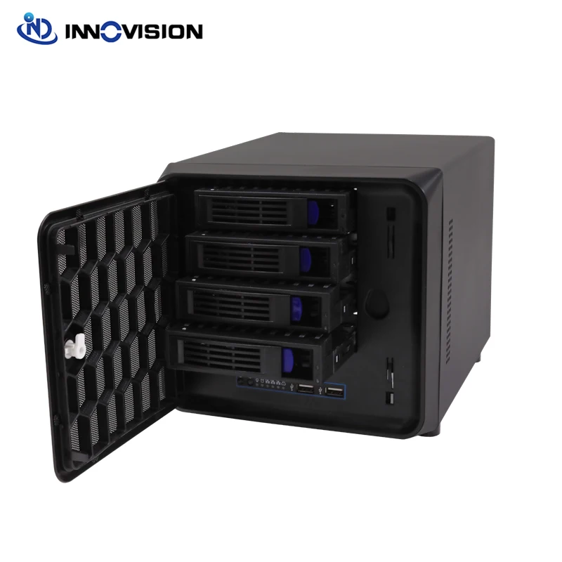 

Mini-ITX Cloud Storage 4Bays NAS Server, Black