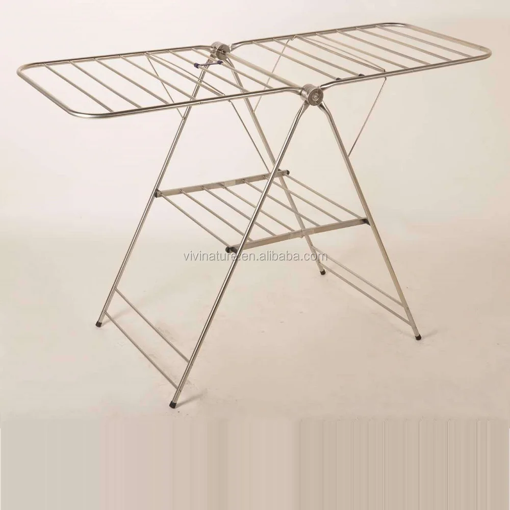 Folding Gullwing Drying Rack With Clothes Airer And Clothes Horse And
