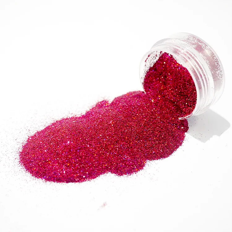 Xucai Glitter Sequins Glitter Gel Nail Polish in Red Pink Blue Silvery Reflective Silver-for Party Decorations and Promotions