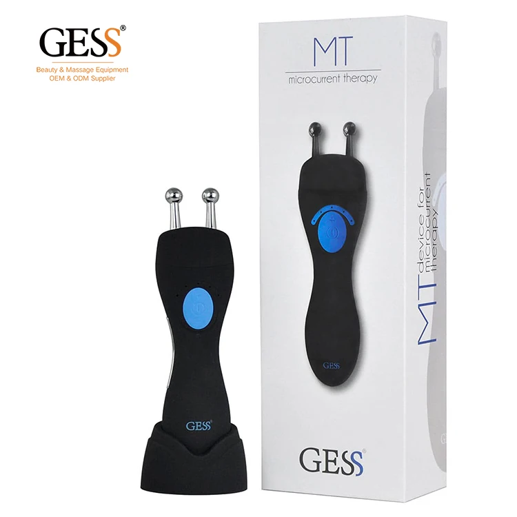 

GESS-135 Microcurrent Face Lifting Device Beauty Massager Hifu Skin Device Facial Tightening Ems Face Lift Machine, Black