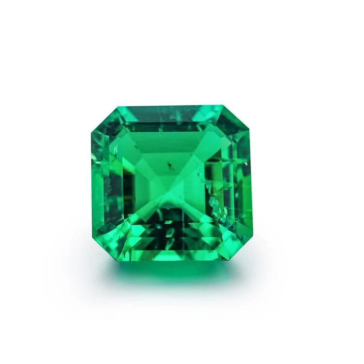 

Wholesale asscher cut with inclusion ice crack emerald gemstones price carat colombian emerald