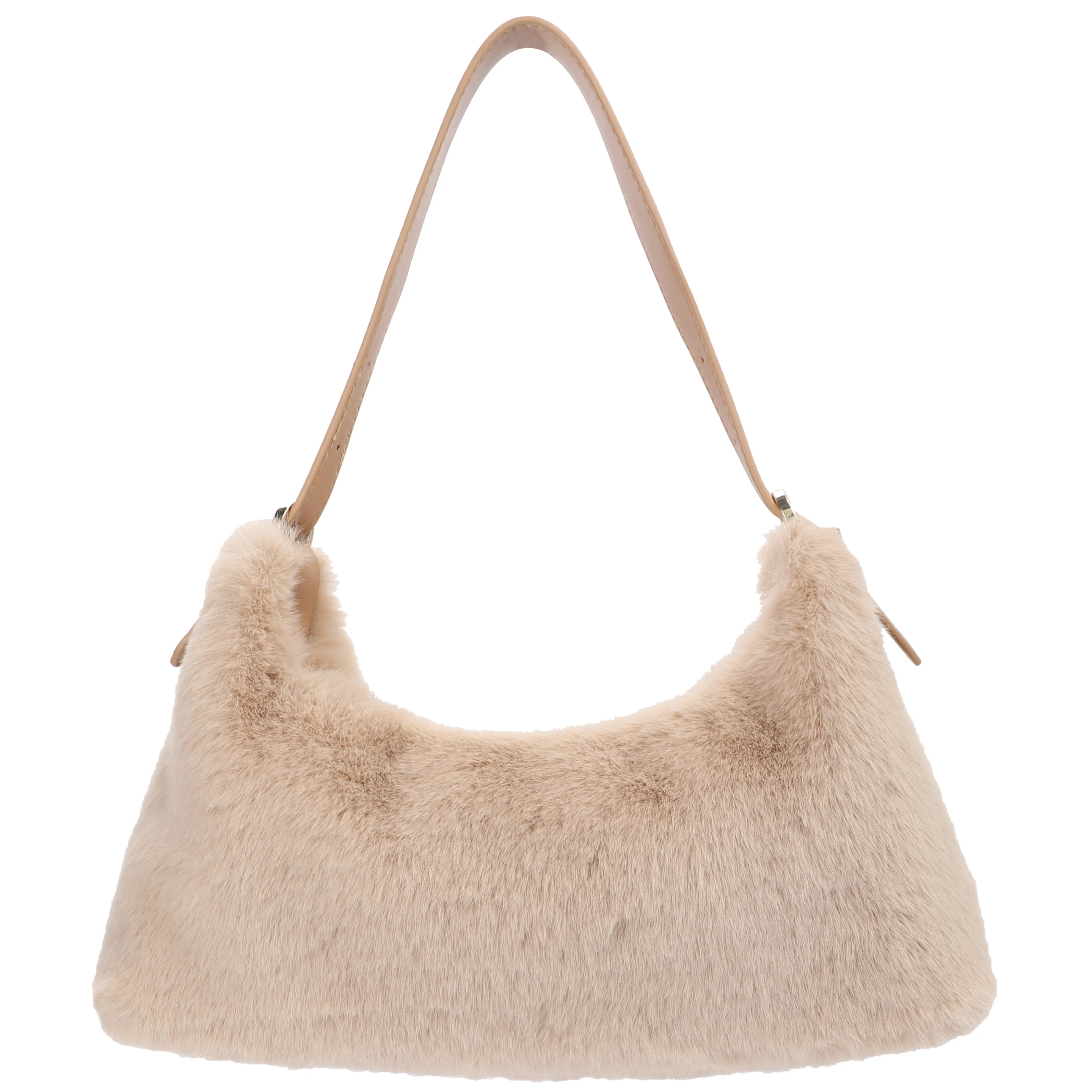 

Jtfur wholesale new winter plush handbags girl faux fur crossbody bags for women, Customized color