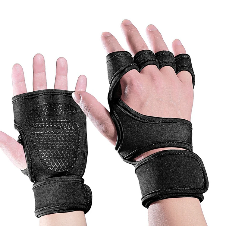 

Gym Fitness Weight Lifting Gloves for Pull Ups, Cross Training & Weightlifting, Black