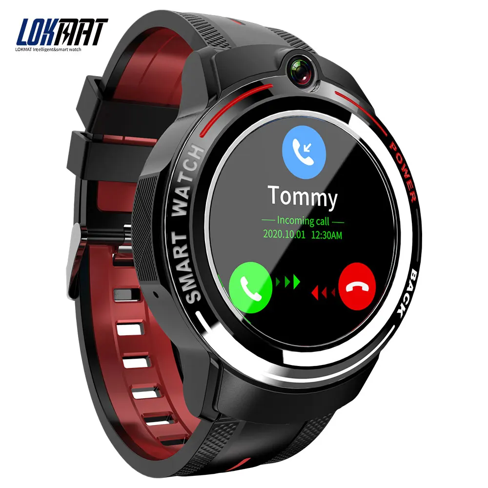 

LOKMAT Hot Sale watch 2021 1.39 inch Android System Smart Watch Lok02 dual camera gps watch for Mobile Phone
