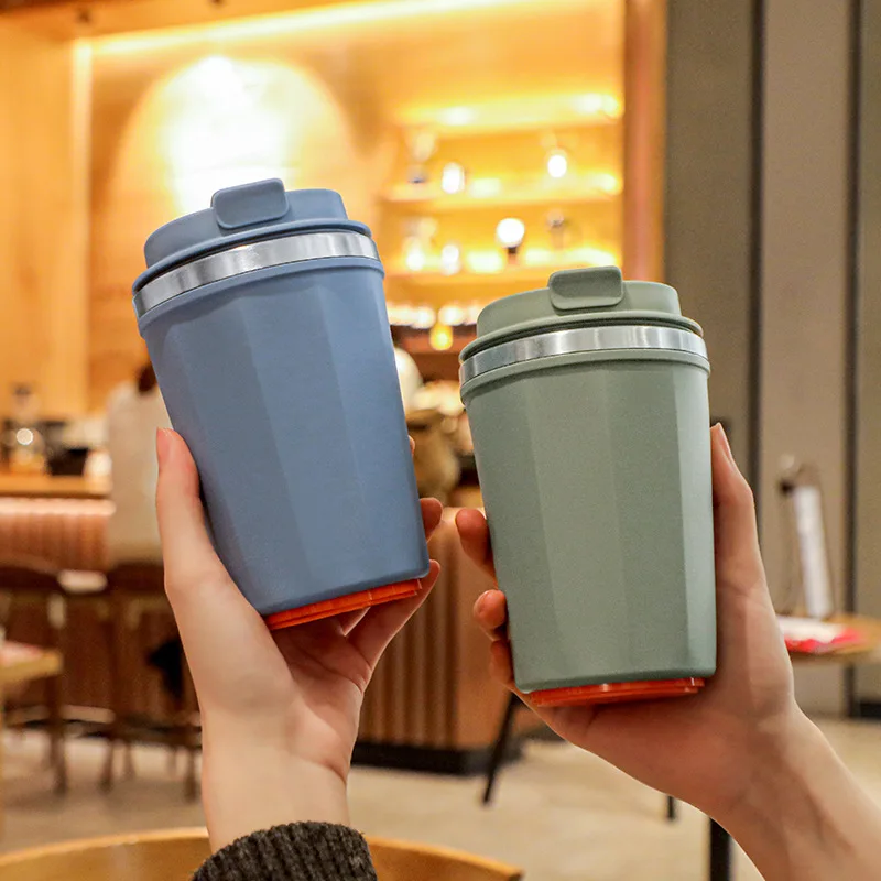 

Madou Sublimation Coffee Mug With Leak Proof Lid Travel Mug Tumbler Stainless Steel Insulated Cup, As picture/customized