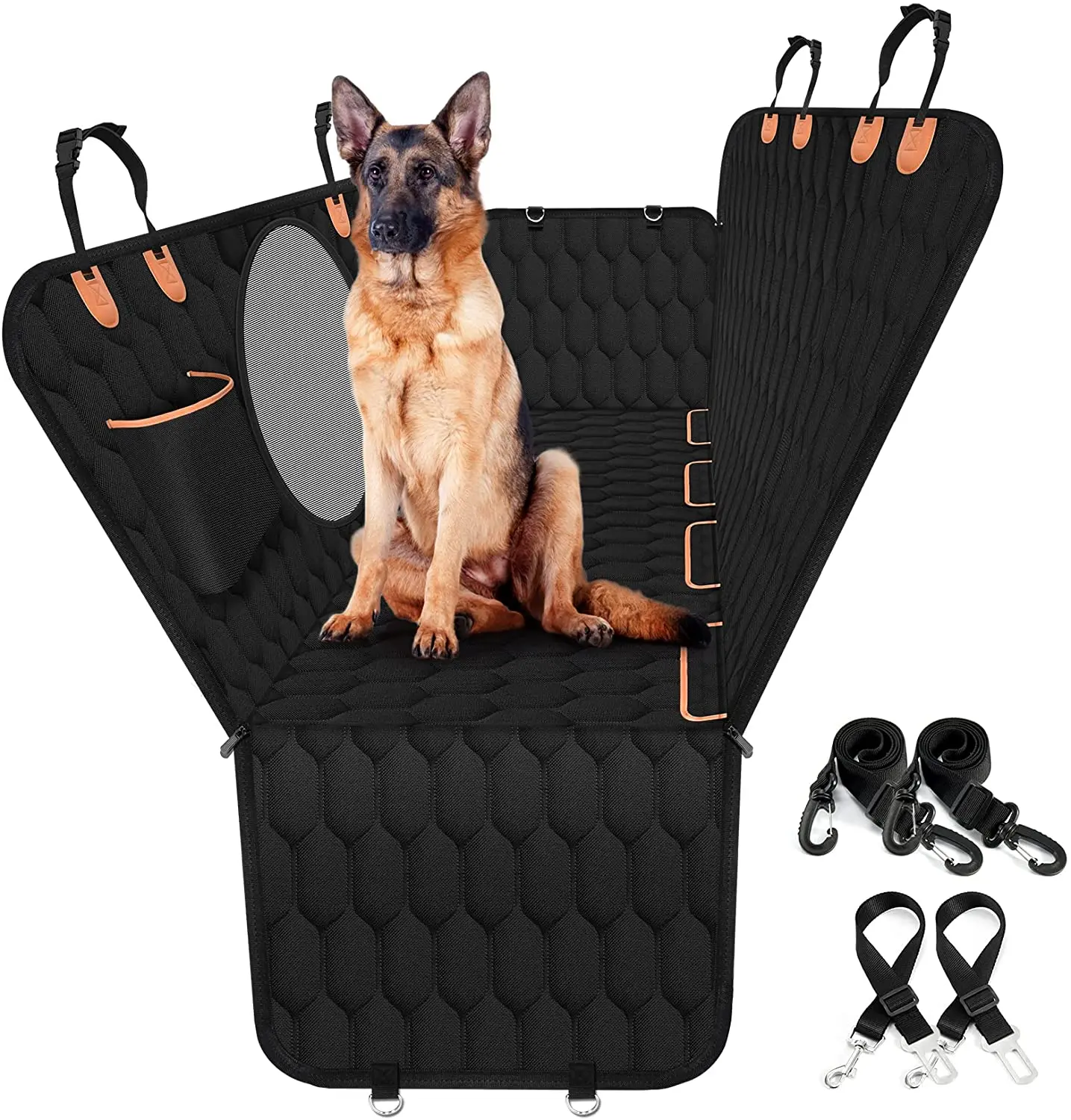 

Wholesale Manufacturer Waterproof Dog Car Seat Cover hammock Pet Seat Cover Dog Car Seat Hammock, Black