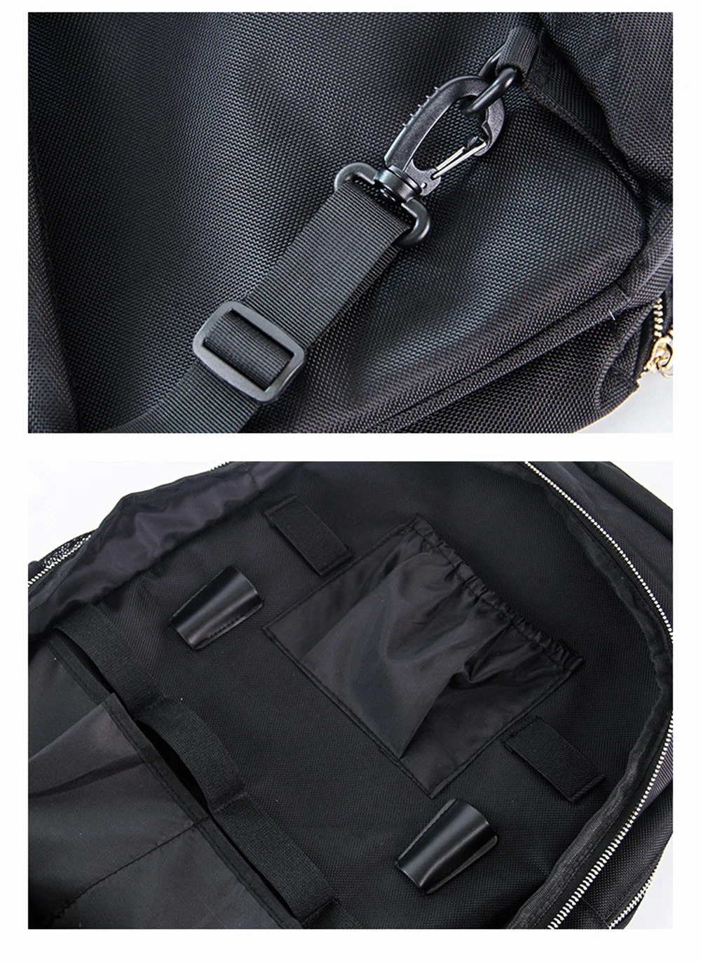 Custom Logo Black Functional Haircut Barber Backpack Hair Stylist