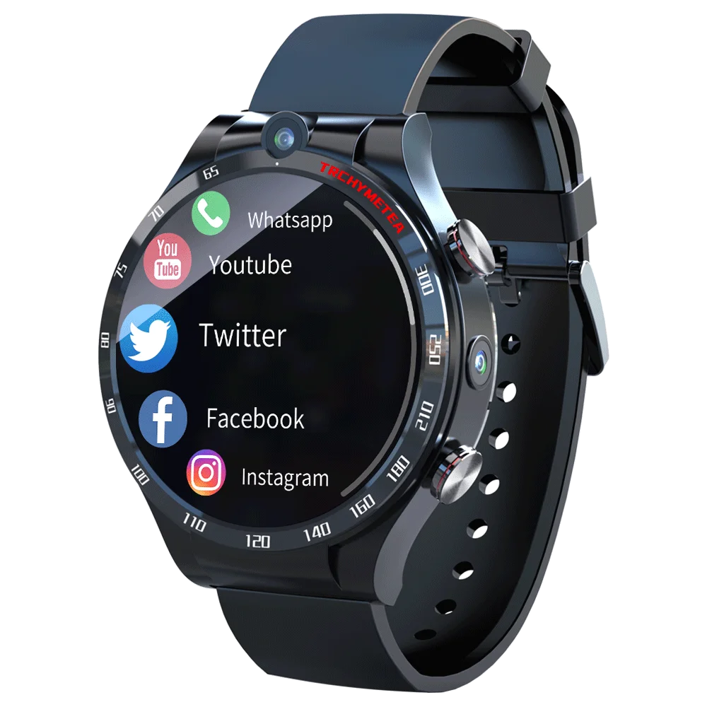 

2021 4G LOKMAT APPLLP 3 Dual Camera Sport GPS Smartwatch , Android Video Call Watch Phone 4G Heath Smart Watch With Heart Rate