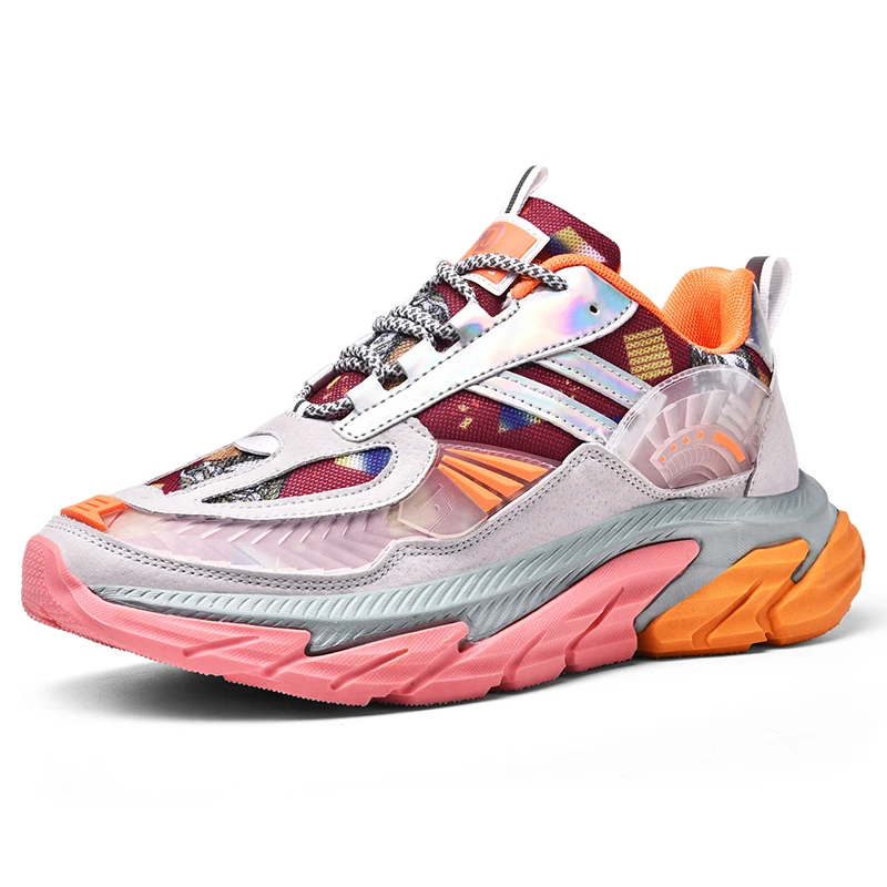 

New fashion durable running shoes for men colorful lifestyle sneakers big size