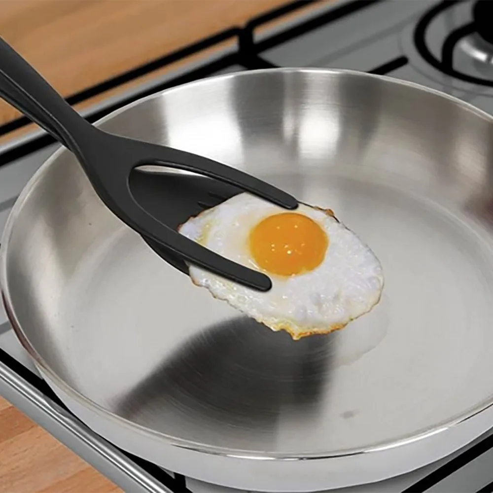 

Flip Egg 2IN1 Flip Perfect Pancake Making Ease Cooking Hotel Home Kitchen Tool Cooking Spatula Silicone Cooking Tool #35, As photo