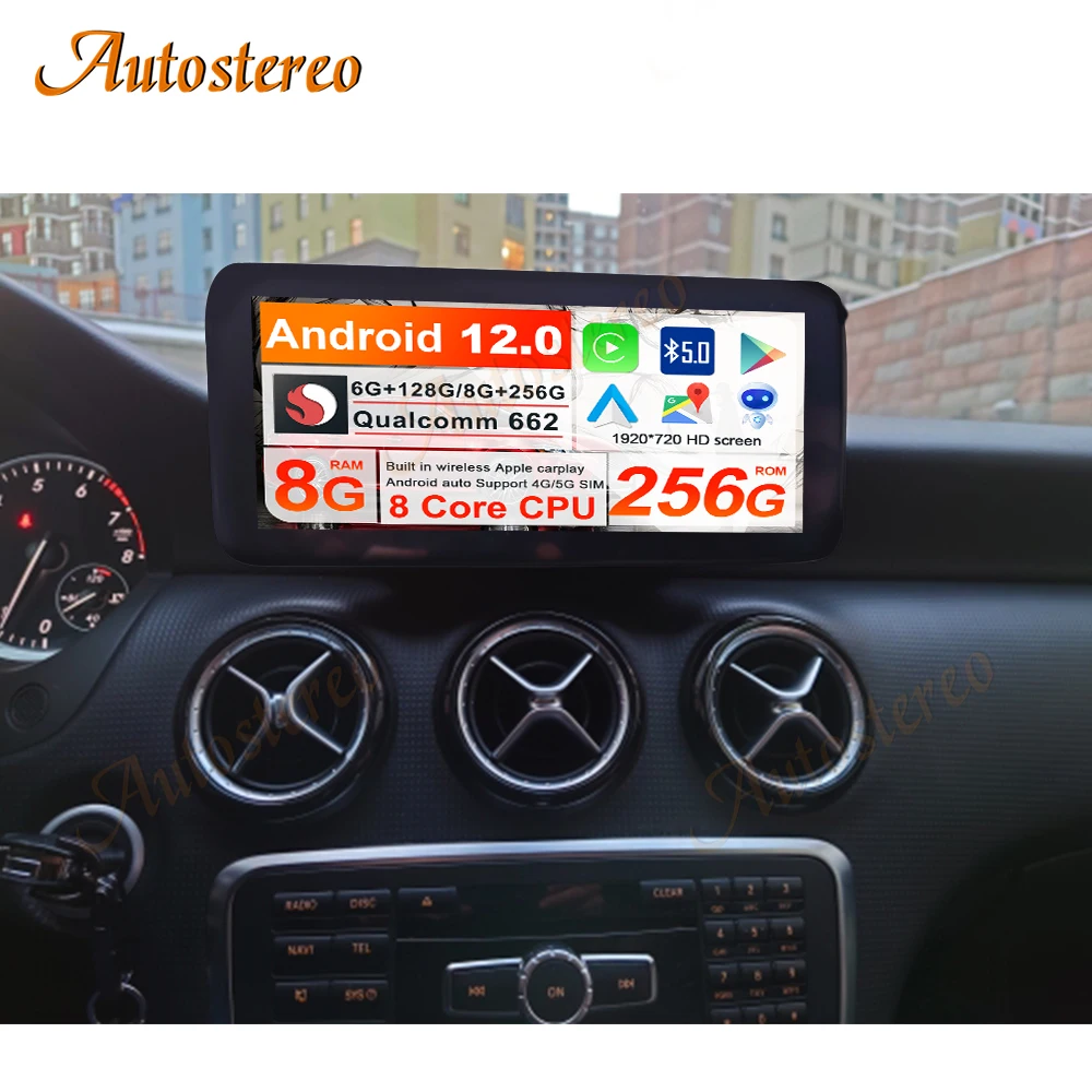 

12.3 HD GEN 2023 Qualcomm 662 For Mercedes Benz A W176 GLA W117 CLA Car Multimedia Player GPS Navigation Auto Stereo Head Unit