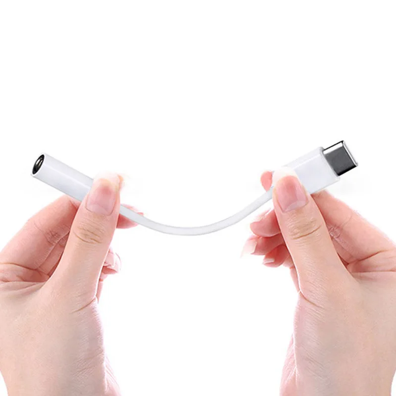 

2021 Type C Lightning to 3.5 mm Headphone Jack Adapter Earphones Adapter Cord Aux Cable Converter Adapter for Iphone, White