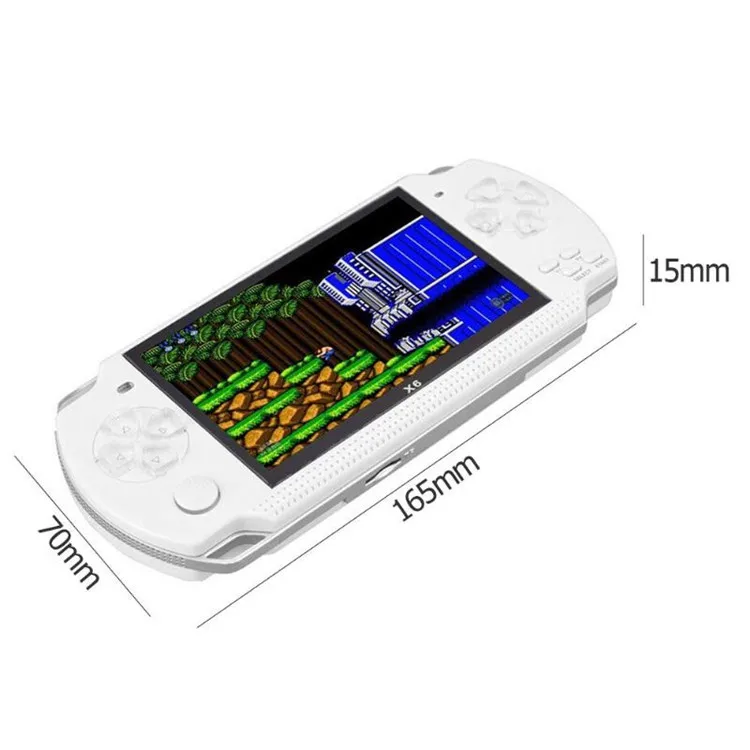 X6 4.3 inch Video Game Console Handheld 8G Memory Game Machine Game Player