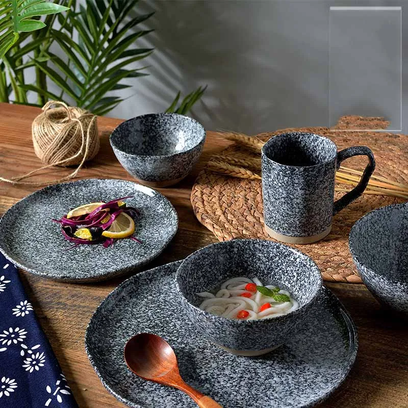 

Ceramic European tableware family western dining room ceramic dinner plate