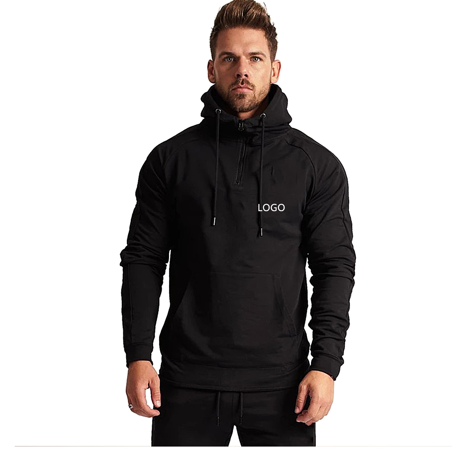 

Custom Logo Printed Wholesale Pullover Plain Blank Gym Mens Hoodies, Customized color