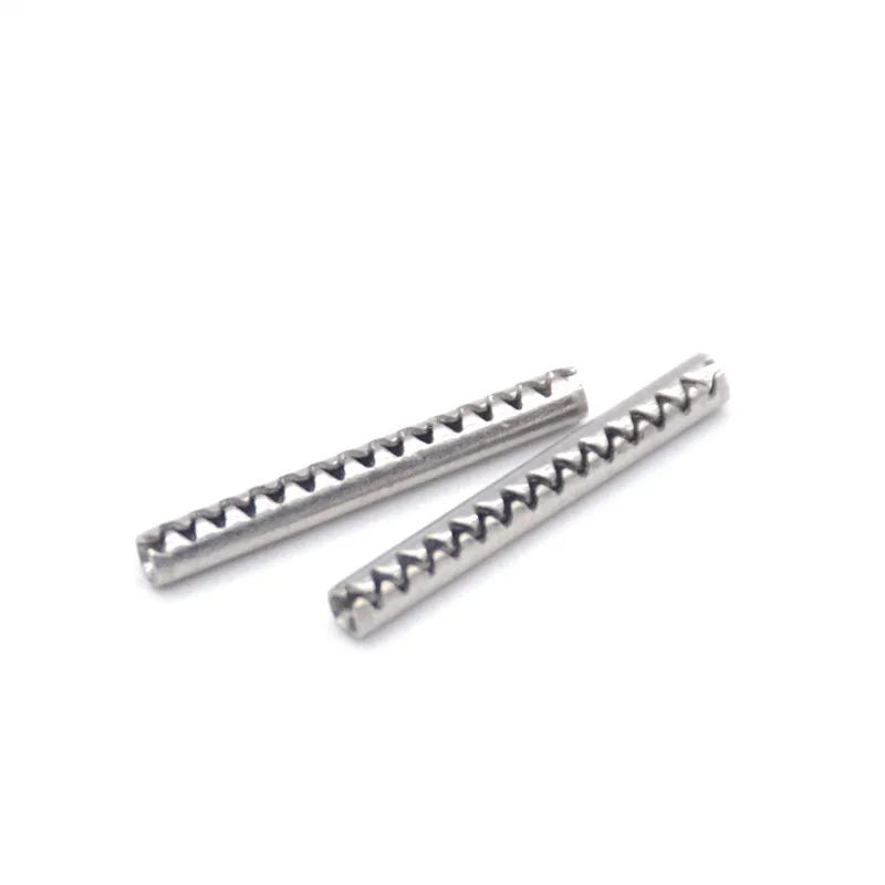 
Stainless steel custom metal pins Jagged coiled spring pins 