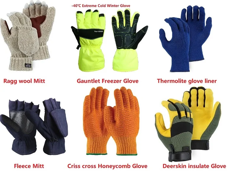 Hi Vis Fluoro yellow Cold Winter Thermal Hipora Waterproof Ski gauntlet Insulated glove for Snowboard
