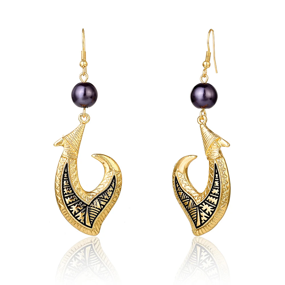 

SophiaXuan Hawaiin Earrings With Pearls Irregular Shaped Wedding Earrings Bridal For Women, Customized color