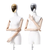

Fashion Boutique Clothing Store Abstract Dummy Torso Clothes Display Mannequin Female and Male with Plated Head