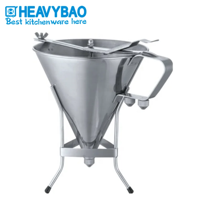 

Heavybao Commercial Equipment Kitchen Stainless Steel Oil Funnel For Cake Shop, Silver