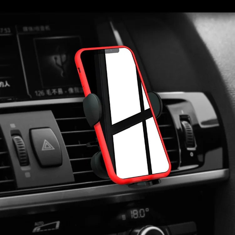 

Multi-Function Car Mobil Phone Holder Wireless Vehicle Charging Bracket, Black