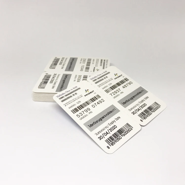 
Paper lottery scratch ticket card 