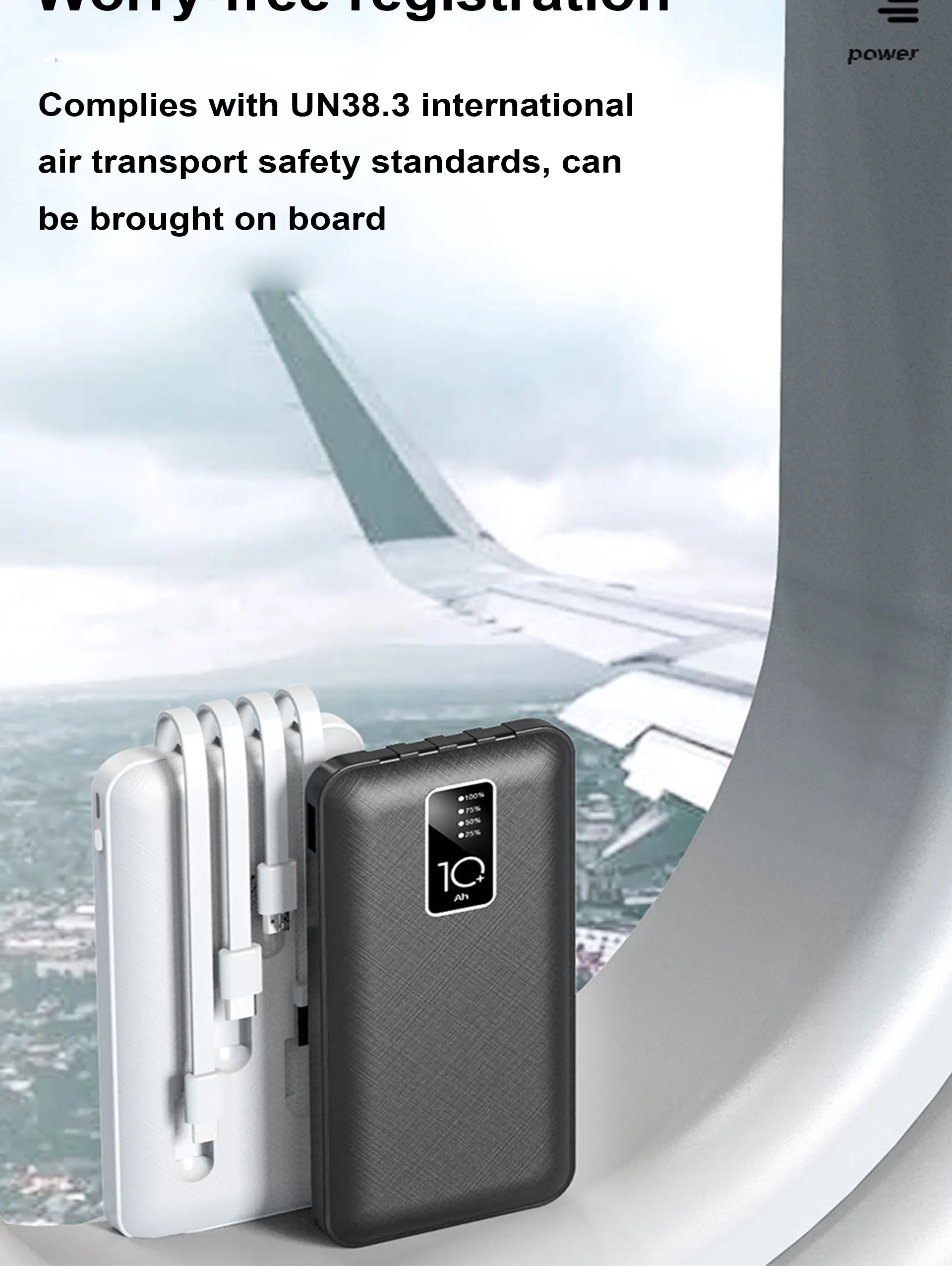 2020 Fashion Sports/Travel USB charging cable power banks, fast charging power bank , Portable 4 in 1 Slim Powerbank 20000 mah - ANKUX.COM