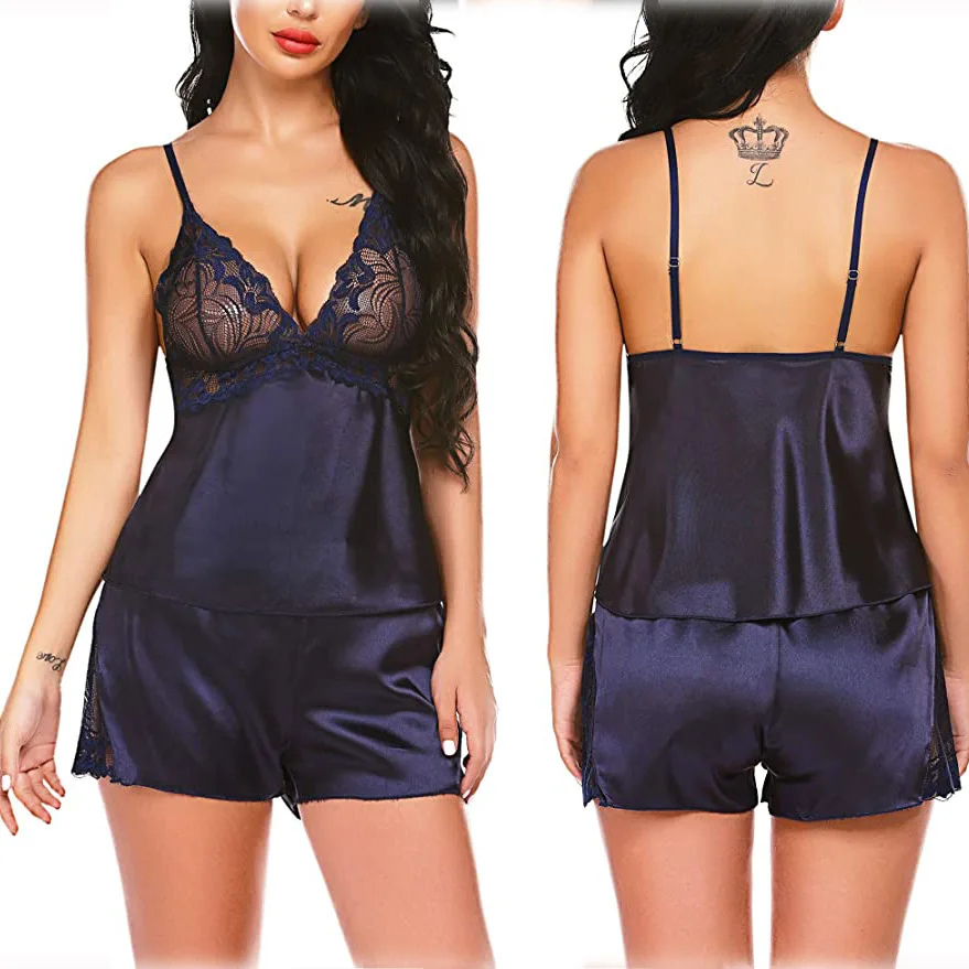 

NY-0930 New Amazon Hot Sales 2 Piece Sexy Sleeping Lingerie For Women