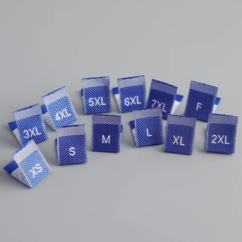 200 Pieces Per Pack  Woven Clothing Garment Care Label Loop Fold Label Woven Name Labels Text Size Sew-in Name Tags